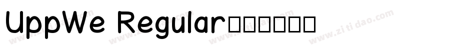 UppWe Regular字体转换